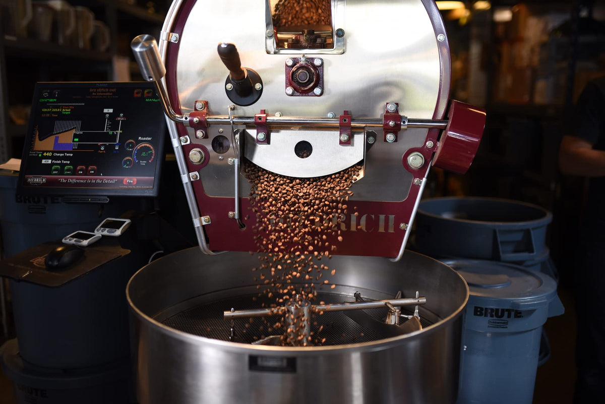 Buddy Brew Coffee, Medium/Dark Roast Whole Bean - Double Dog Espresso - 2lb Bag - single origin - dark chocolate, candied lemon - Ships within 24 hrs.