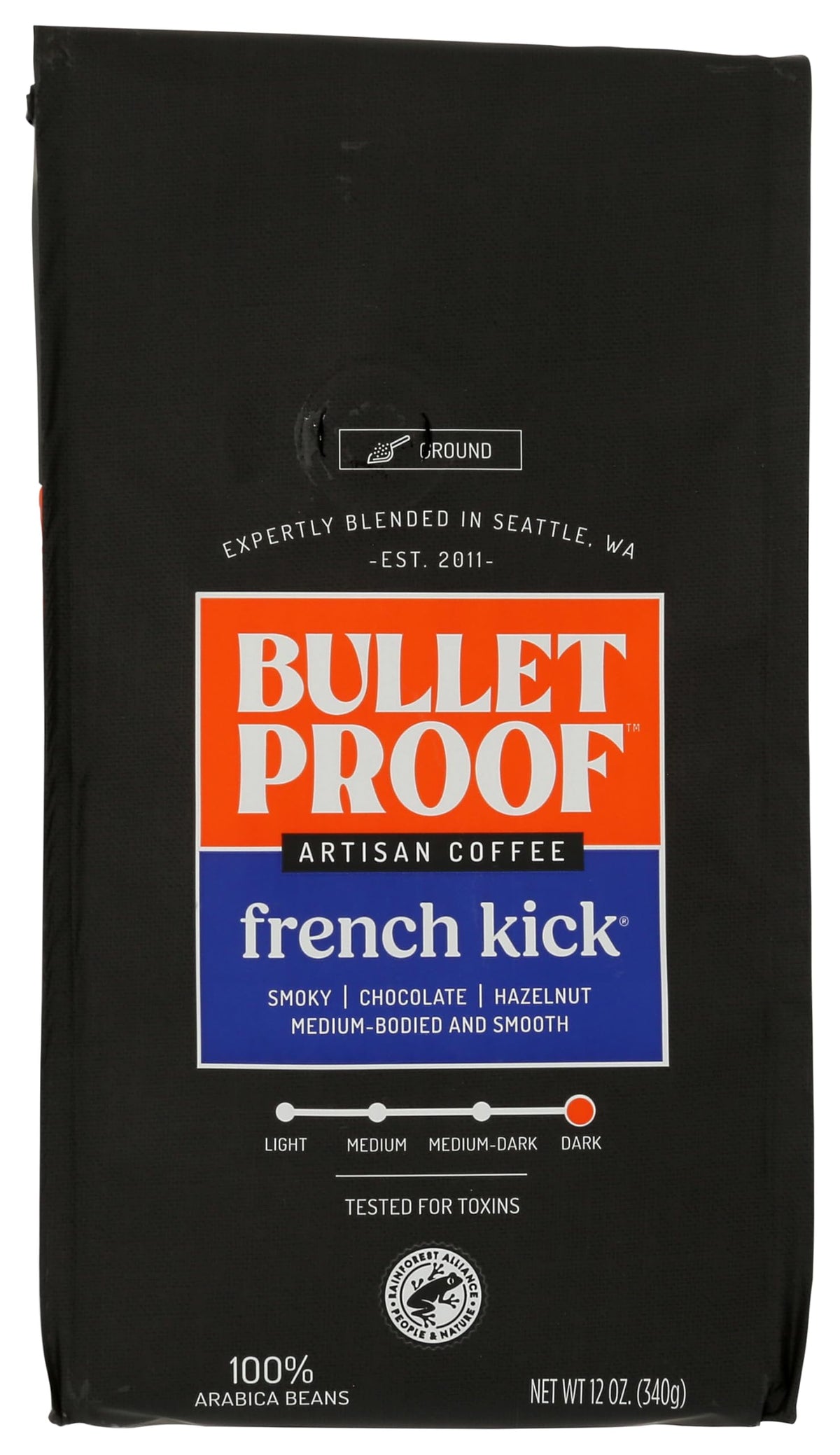 Bulletproof French Kick Dark Roast Ground, 12 oz