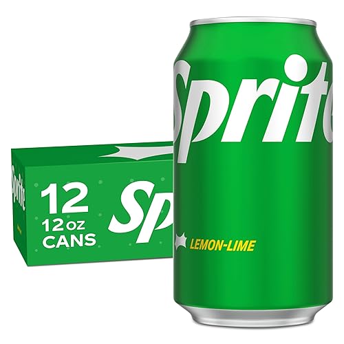 Sprite Lemon Lime Soda Soft Drinks, 12 fl oz, 12 Pack,Cans