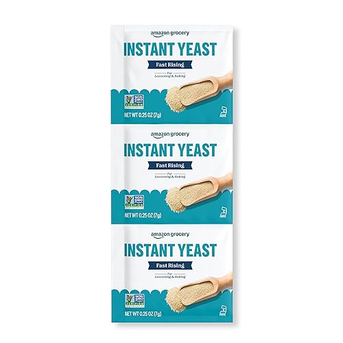 Amazon Grocery, Fast Rising Instant Yeast, 0.75 Oz, 3 Ct