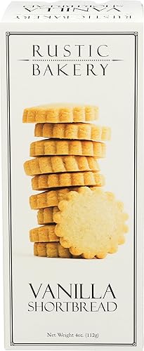 Rustic Bakery, Cookie Vanilla Shortbread, 4 Ounce