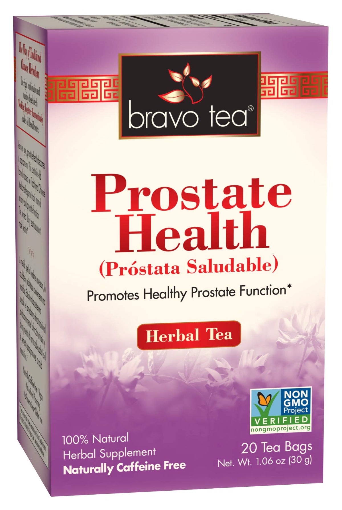 Bravo Tea Prostate Health Caffeine Free 20 Tea Bags