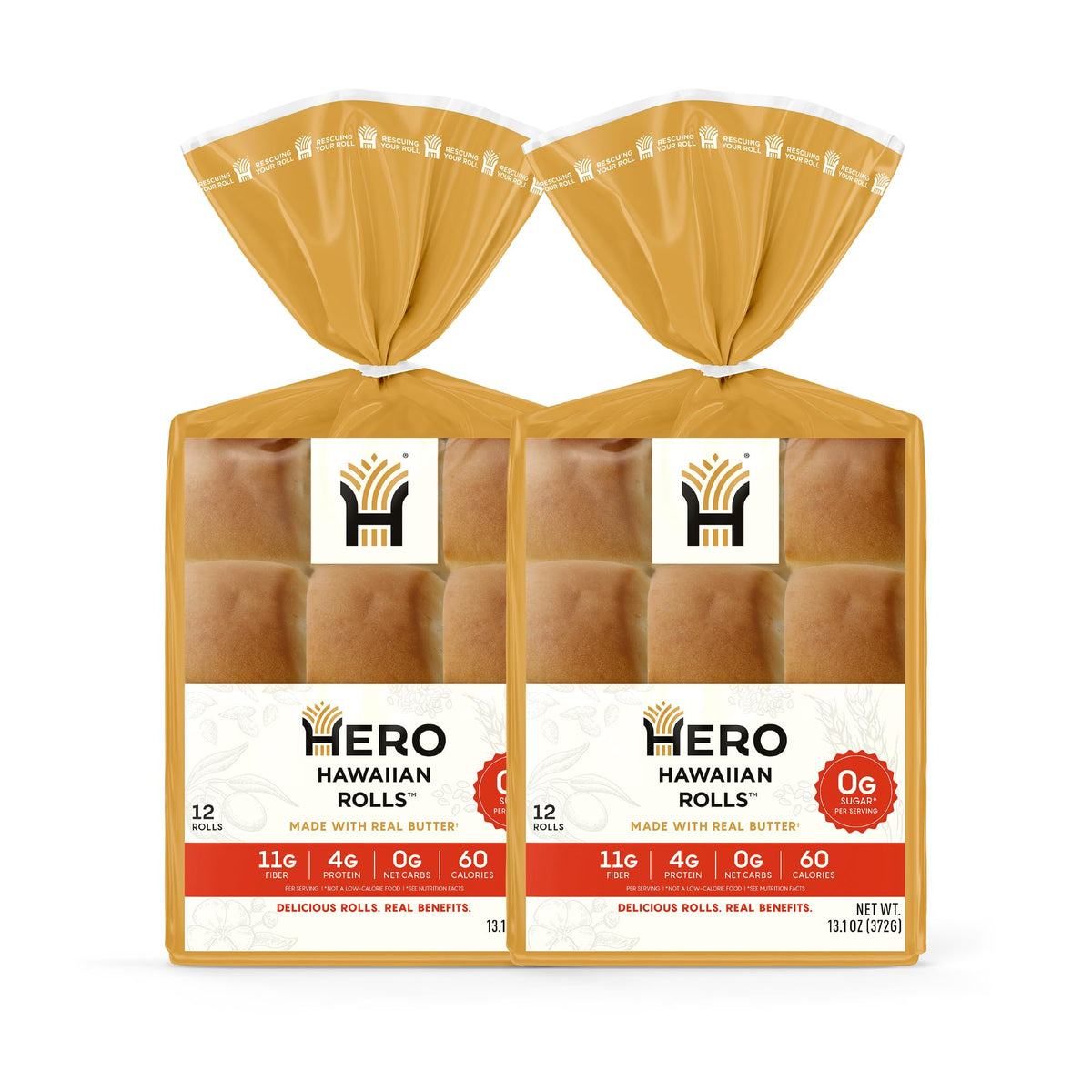 Hero Hawaiian Rolls (2 Packs of 12)