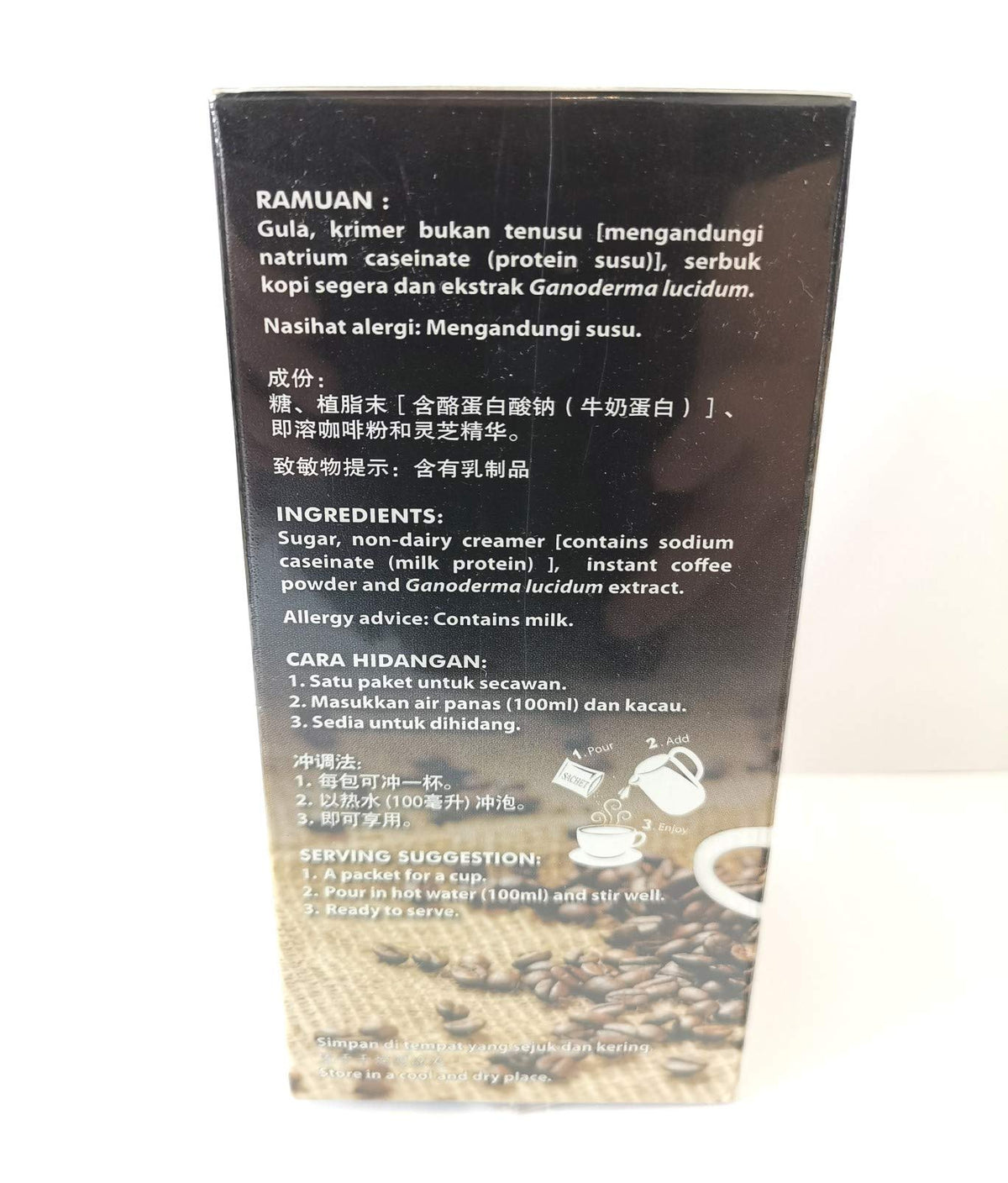 2 Boxes Gano Excel Gano Cafe 3 In 1 Instant Coffee (15 Sachets x 2)