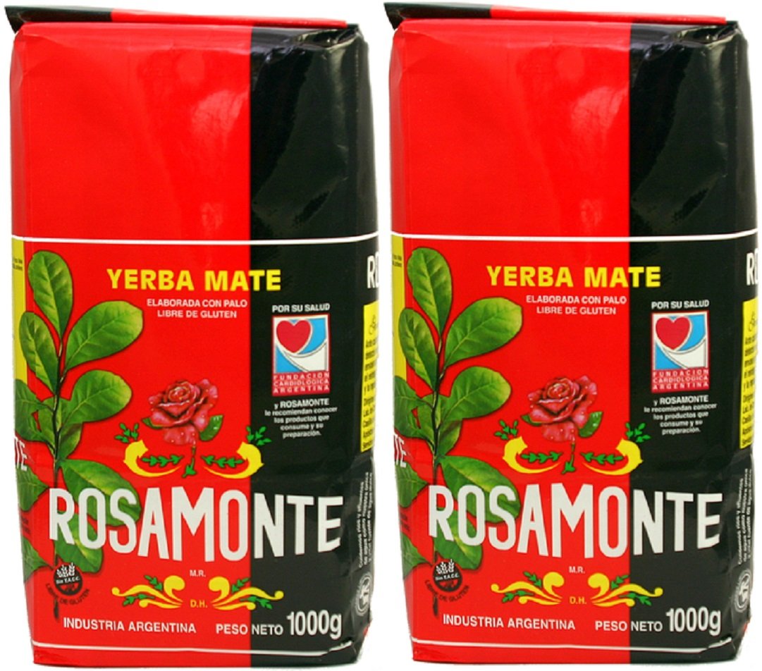 Rosamonte Yerba Mate - Elaborada Con Palo 1kilo 2-pack