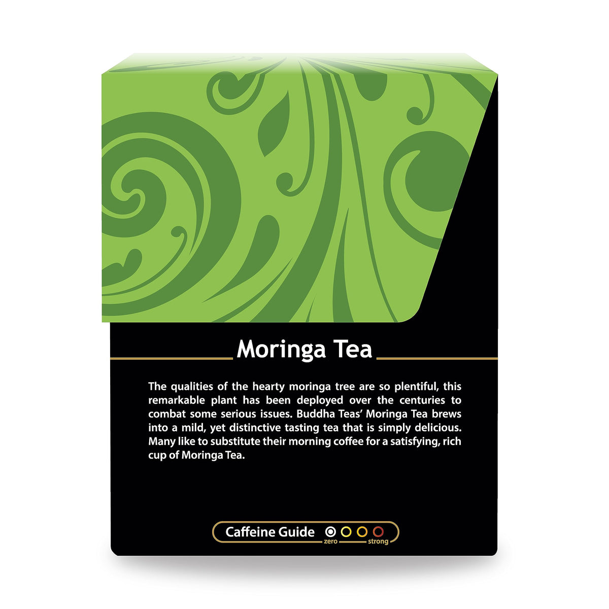 Buddha Teas - Moringa Tea - Herbal Tea - Source of Essential Vitamins & Minerals - Natural Ingredients - Caffeine Free - OU Kosher - 18 Tea Bags (Pack