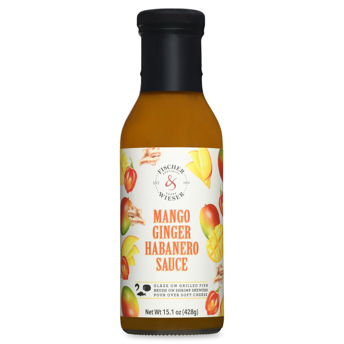 Fischer & Wieser Mango Ginger Habanero Sauce, 15.1 Oz (Pack of 2)