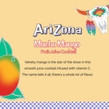 AriZona Mucho Mango Drink, 6.75 fl oz Tetra Box (Pack of 32)