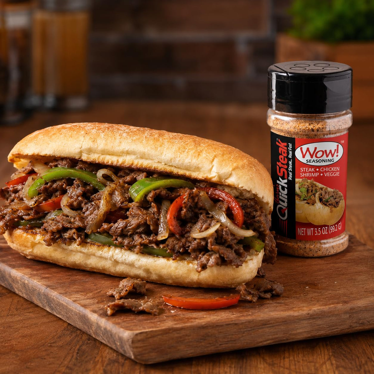 Gary's QuickSteak Wow! Seasoning, 3.5 oz Bottle, 6 Pack