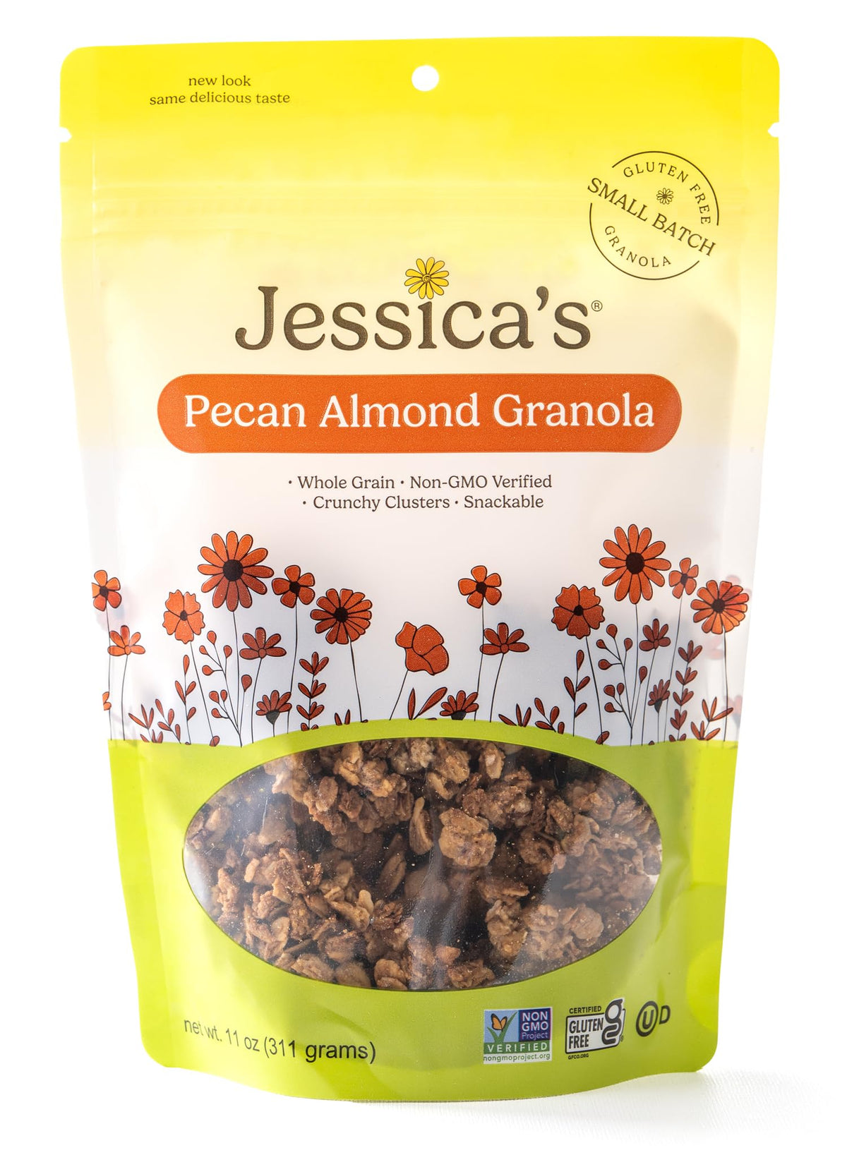 Jessica’s Pecan Almond Granola - Handmade, Non-GMO, Gluten-Free, Whole Grain, 11oz