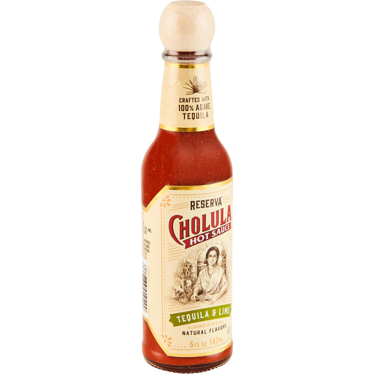 Cholula Tequila & Lime Reserva Hot Sauce (Crafted with 100% Agave Tequila), 5 fl oz