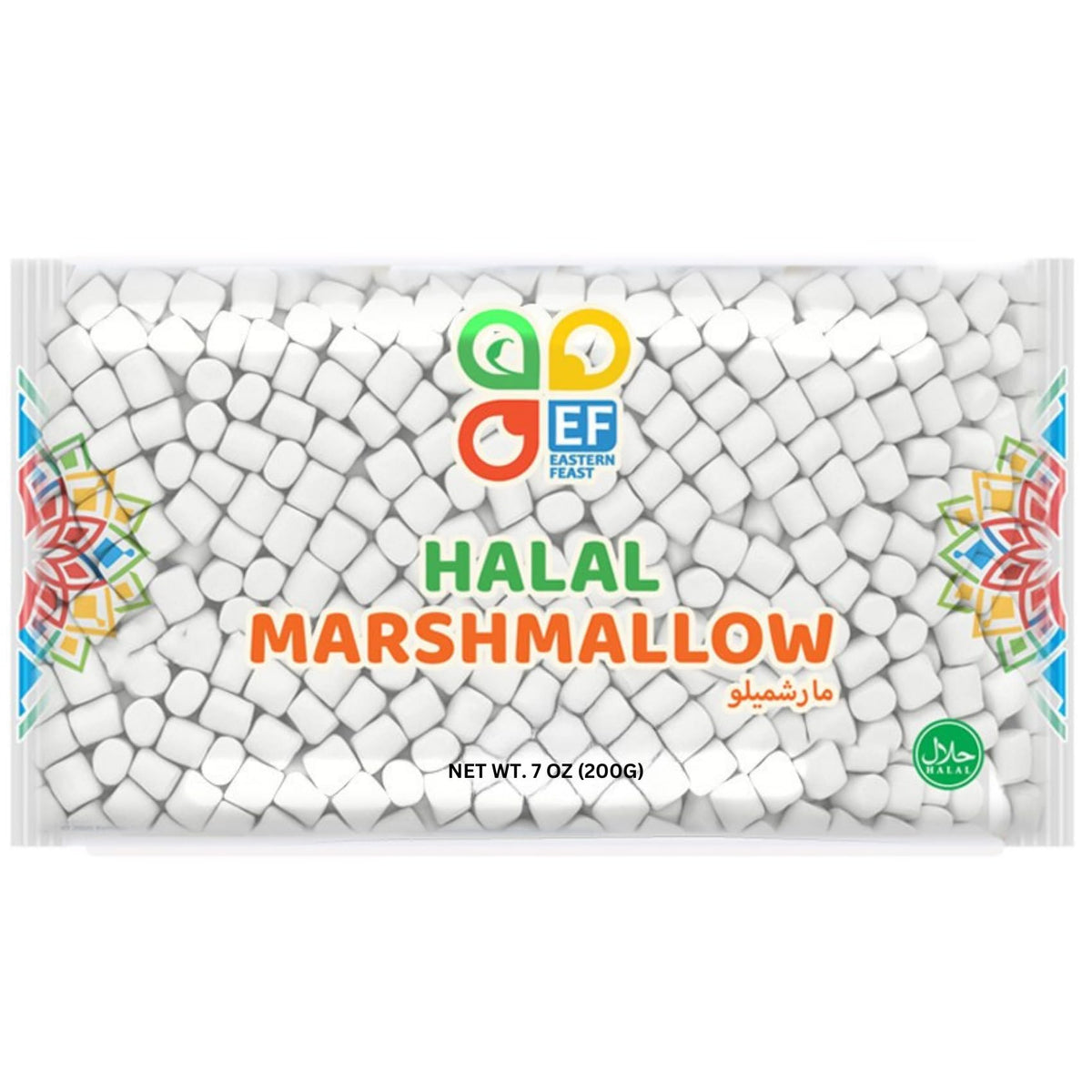 Eastern Feast - Halal Mini Marshmallow, 7oz / 200g, (Pack of 4) (Mini)