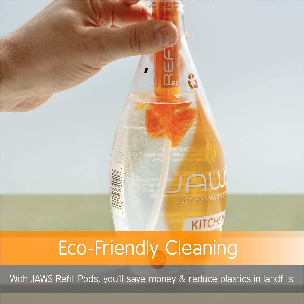 JAWS Kitchen Cleaner Refill Pack. Includes 2 Refill Pods. Refillable Cleaning Supplies.