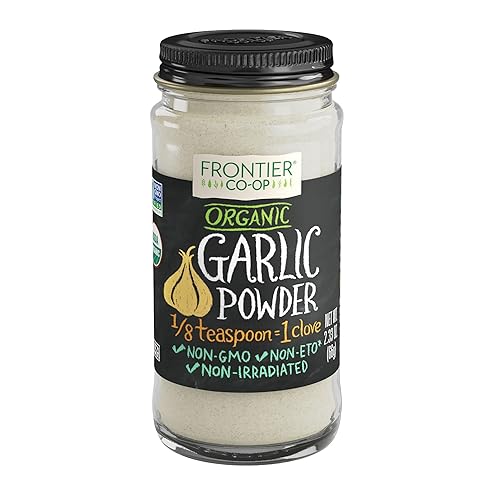 Frontier Garlic Powder Organic Bottle, 2.33 Ounce