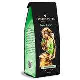 Catholic Coffee Variety Coffee Box (Ground) (Our Lady of Guadalupe, St. Patrick, St. Peter, St. Joseph) includes 4 12 oz Bags of Medium and Dark Roast