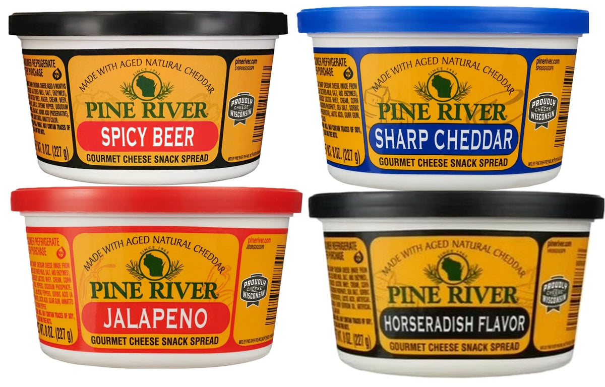 Wisconsin Cheese Spread, 8oz Shelf Stable (Spicy Quad)