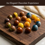 Andy Anand Chocolate Truffles & Pralines Bonbons Box - 25 Pcs, 8 oz Belgian Assorted Chocolate Monet Gift Collection with Elegant European
