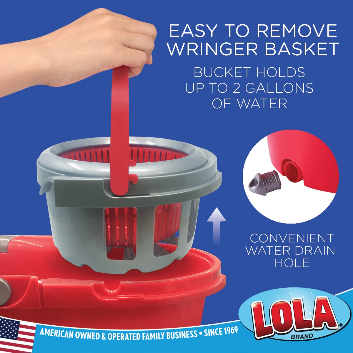 LOLA Revolution Microfiber Spin Mop Refill, Braided Pad, Super Absorbent, Reusable & Machine Washable, Does Not Drip Or Streak, 1 Pack
