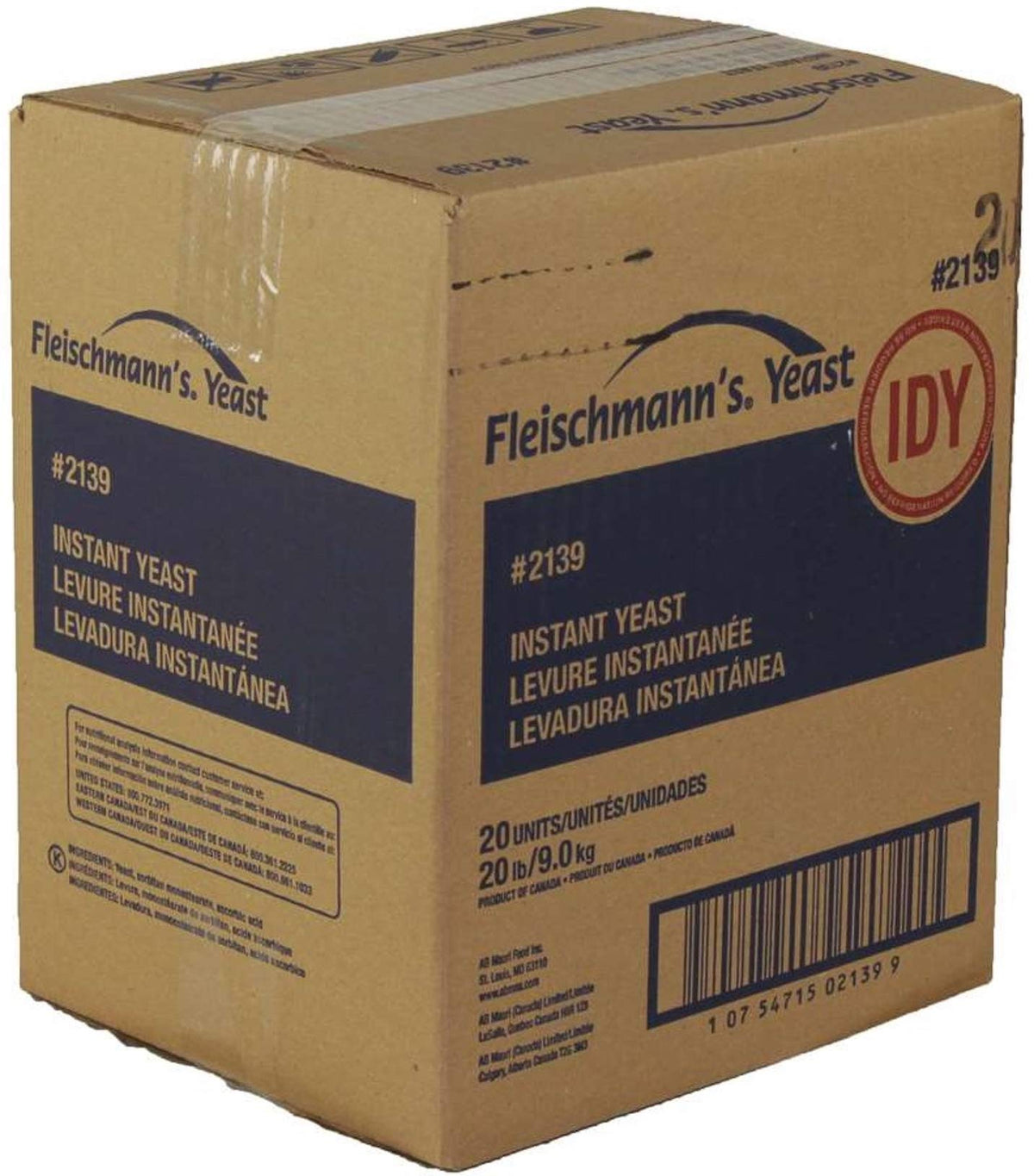 Fleischmanns Yeast Instant Dry Active Yeast, 16 OZ
