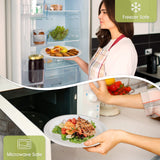 Fuyit 250Pcs Compostable Paper Plates with Cutlery Set, Disposable Biodegradable LONG Utensil Eco-Friendly Dinnerware Includes Plates, Fork, Knife