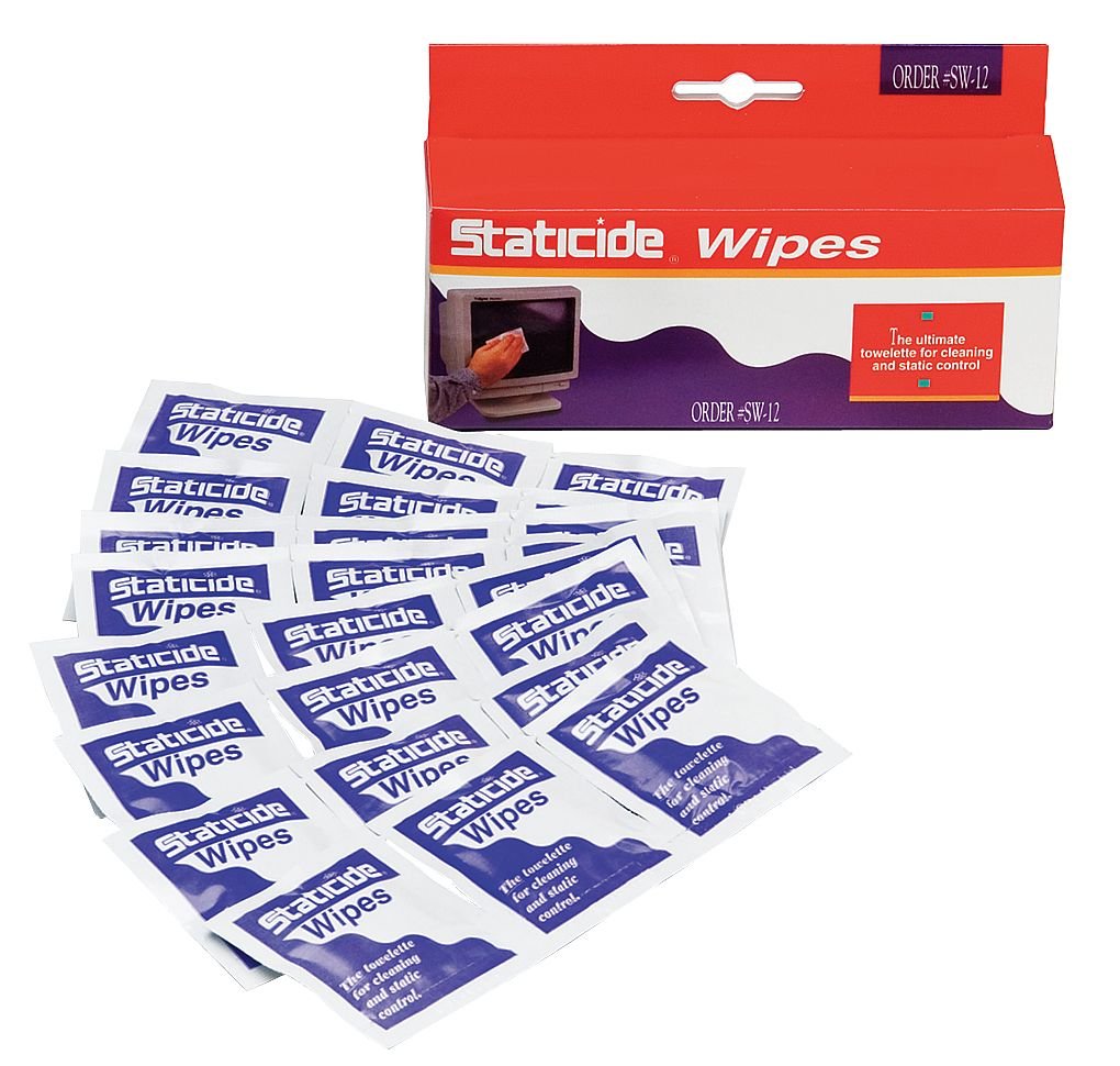 ACL Staticide Staticide Wipes, 5 in H x 8 in, 24/pkg