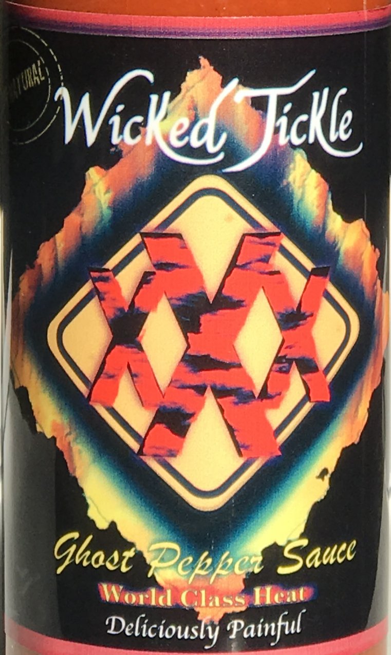 Ghost Pepper Hot Sauce Wicked Tickle XXX Extreme Heat Worlds Hottest Chipotle Sauce