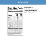 Nature's Path Organic Rice Puffs Cereal, 6 oz (Pack of 12), Earth Friendly Packaging
