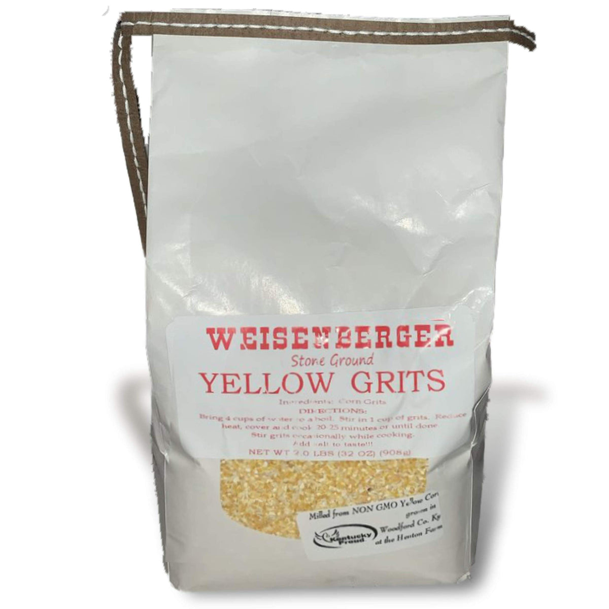 Weisenberger Stone Ground Yellow Grits, 2 lb -2 Pack