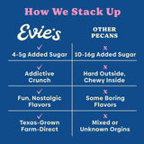 Evie's Brown Butter Rum Pecans - Roasted Texas Pecan Snacks - Healthy, Non-GMO, Gluten-Free and Vegan - 3 Oz, 2-Pack - Made-in-the-USA
