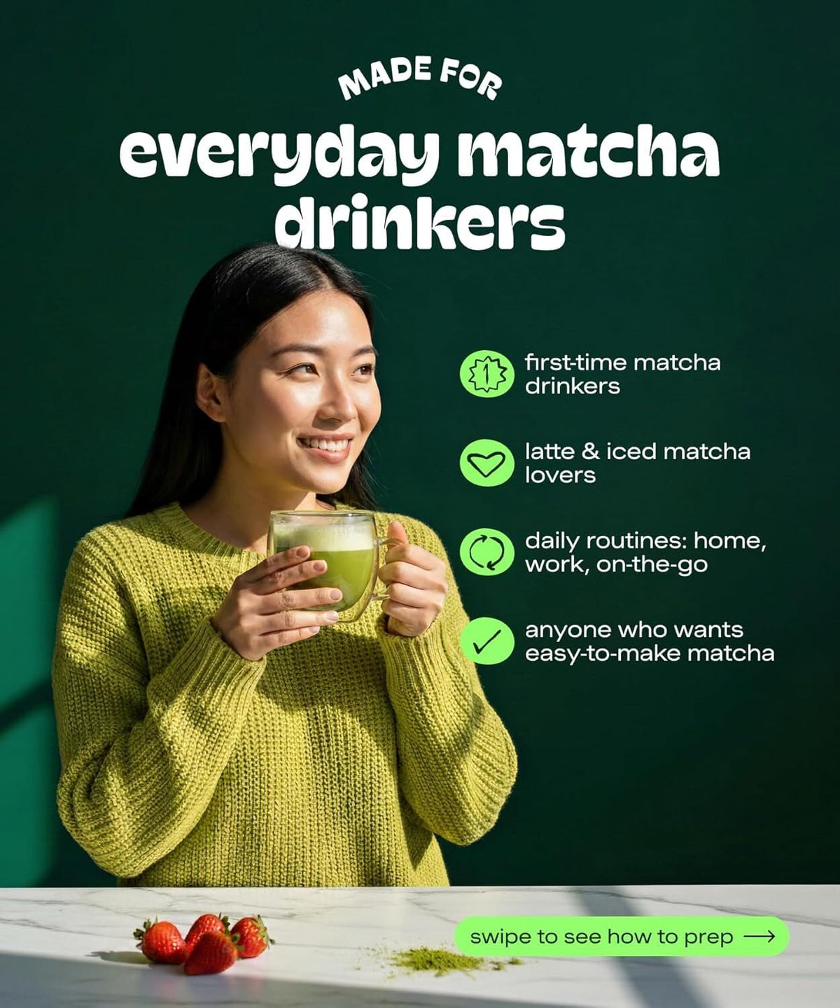 MATCHA DNA Certified Organic Matcha Green Tea Powder (16 oz BAG)