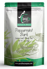 Special Tea Peppermint Bark, Loose Leaf Black Tea, 3 Ounce