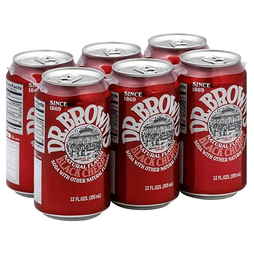 Dr. Brown - Soda Black Cherry - Case of 4 - 6/12 FZ