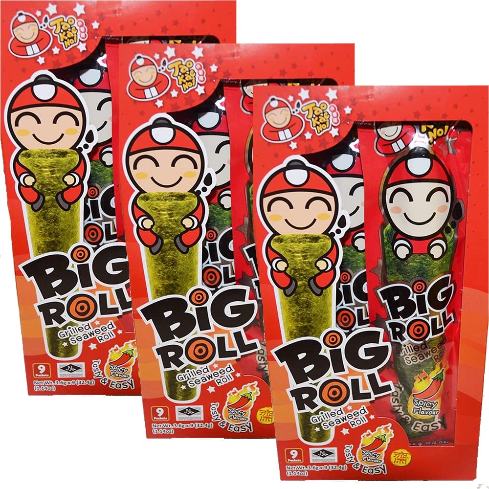 Big Roll Grilled Seaweed Roll (Spicy, 3 BOX)