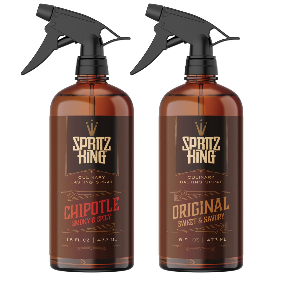 Spritz King Culinary Basting Spray: For Grilling, Smoking, Air Frying - Delicious Dark Bark, Flavorful Crust & Moisture-Sealing Power - Great on Meats