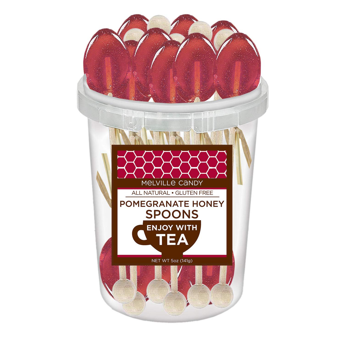 Pomegranate Flavored Honey Spoon (30 Count)