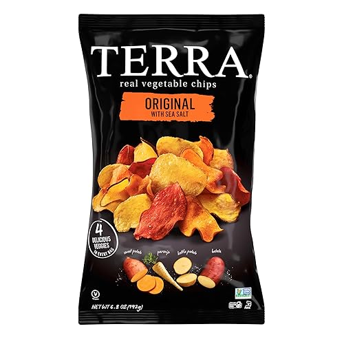 Terra Vegetable Chips, Original Chips with Sea Salt, 6.8 Oz