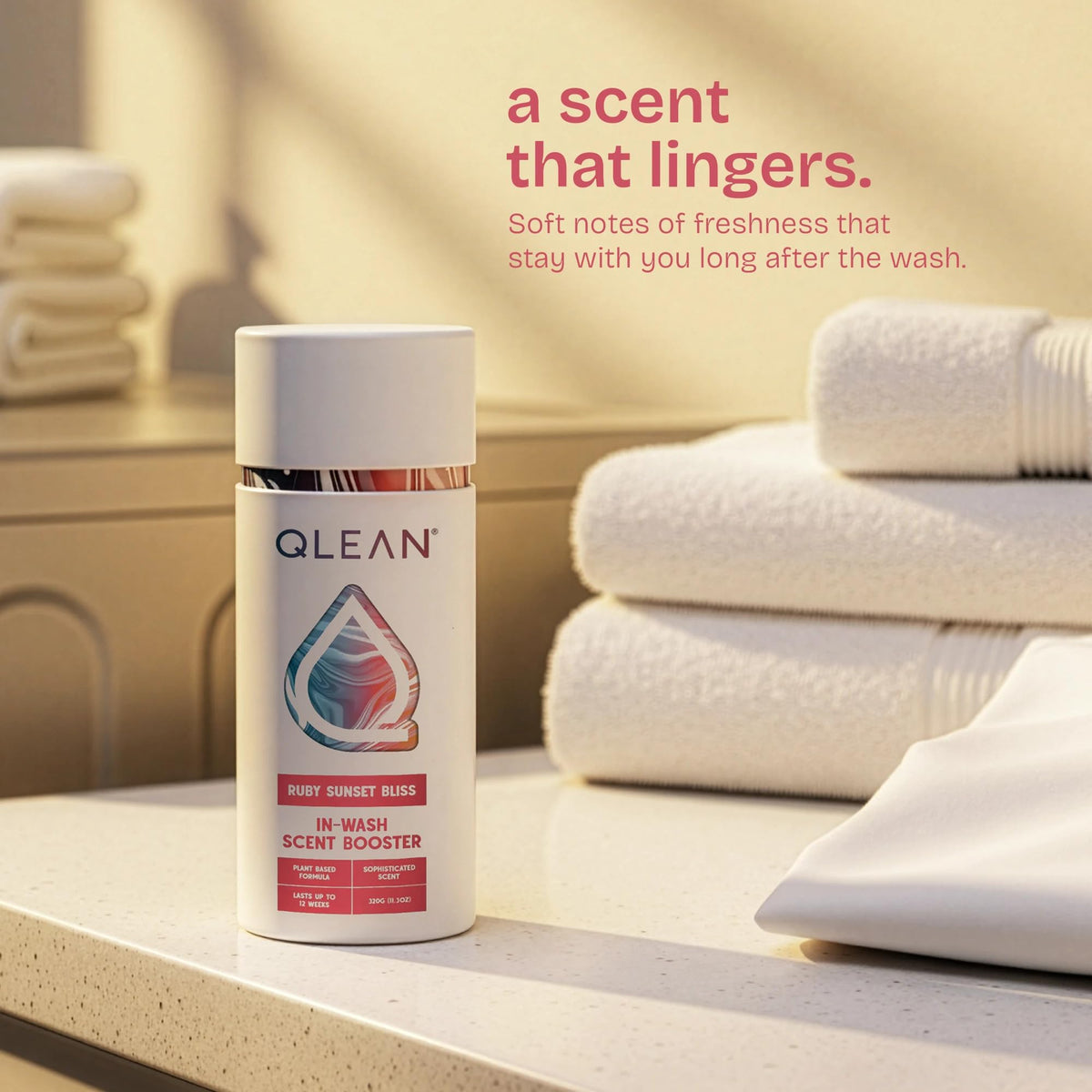 QLEAN Laundry Scent Booster Sweet Summer - Plant-Based In-Wash Fragrance Beads, Long-Lasting Clean Scent, Biodegradable Hypoallergenic Booster Beads
