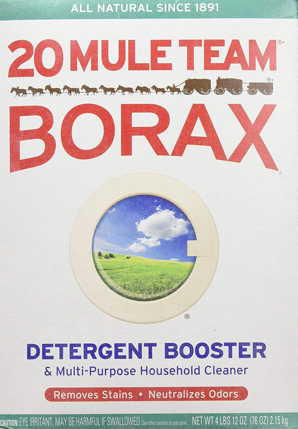 20 Mule Team Borax Natural Laundry Booster, 65 oz (Pack of 2)