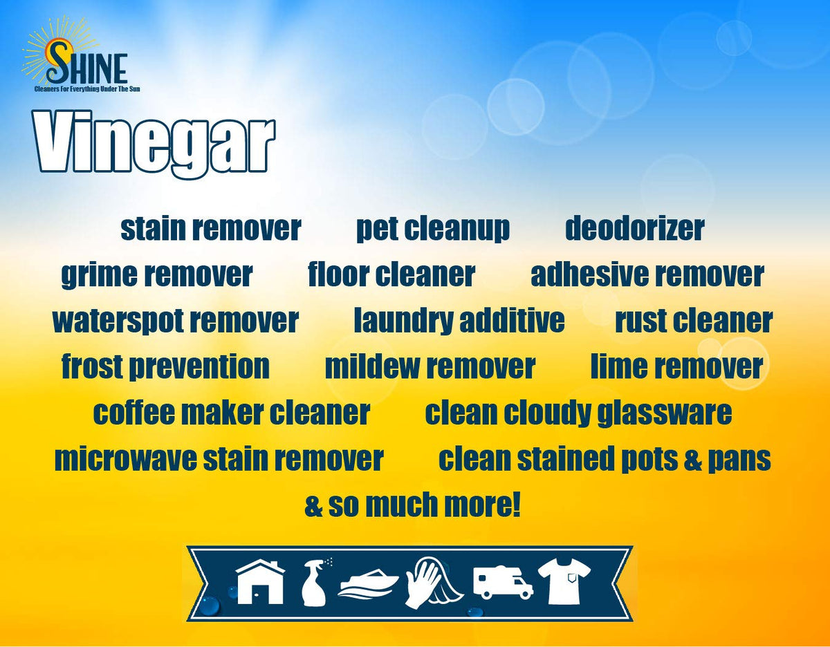 30% Concentrated Vinegar Gallon - Makes 6 Gallons of Finished Solution - For Home and Outdoor Use - Concentrated All Purpose Vinegar