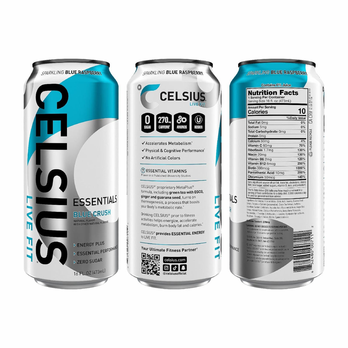 Celsius Essentials Blue Crush 16oz