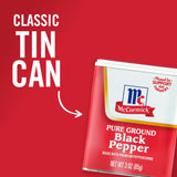 McCormick Pure Ground Black Pepper, 3 oz
