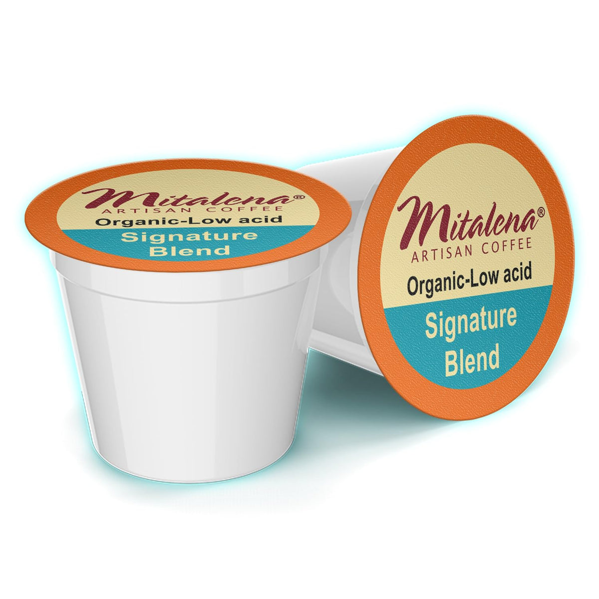 Mitalena Signature Blend 96 ct. Organic Low Acid Coffee Pods - Compatible with Keurig Coffee Maker - 100% Arabica