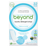Beyond Laundry Detergent Strips [32 strips] - Free & Clear - Eco-friendly, Hypoallergenic. Travel friendly. Dissolvable Strips.