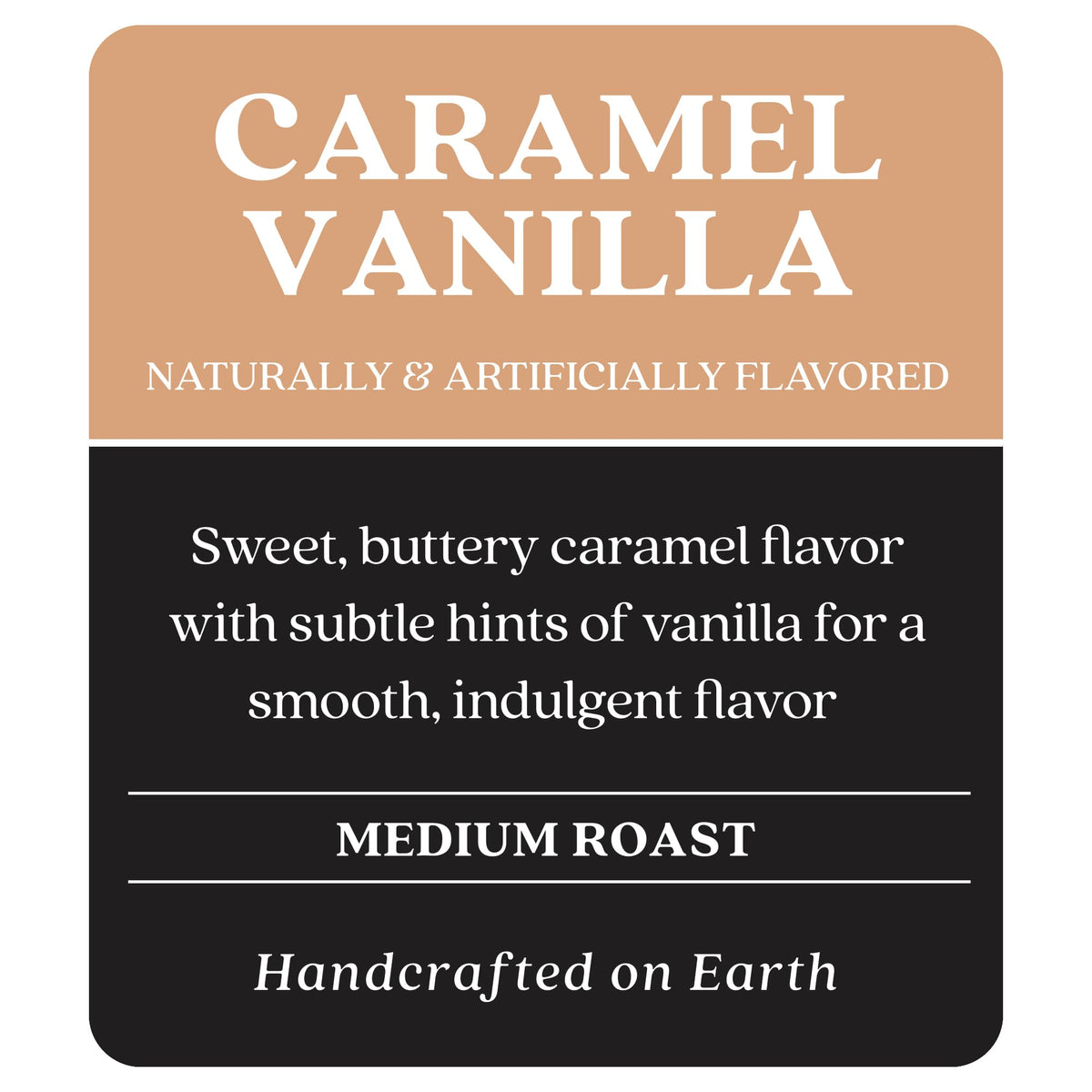 Copper Moon Medium Roast Ground Coffee, Caramel Vanilla Blend, 12 Ounce Bag