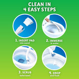 Scrubbing Bubbles Flushable Toilet Bowl Wand Cleaner Refills, Fresh Brush Cleaner Toilet Refill Pads, Removes Limescale & Odors, Citrus Scent, 10