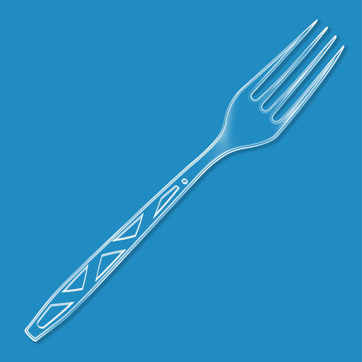 Amazon Basics Disposable Clear Plastic Forks, Premium Quality, BPA Free, for Everyday Use, 48 Count