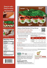 Tomato Sandwich Wraps (Two-Pack) - Plant-Based, Gluten-Free, Low-Calorie Wraps Made with Real Tomatoes - Non-GMO, Vegan, Paleo-Friendly Bread