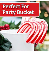 MINI CANDY CANES (1000 MINI CANDY CANES) | Mini Candy Canes Peppermint Flavored | Red & White Stripes - Individually Wrapped Gift Pack | Holiday Candy