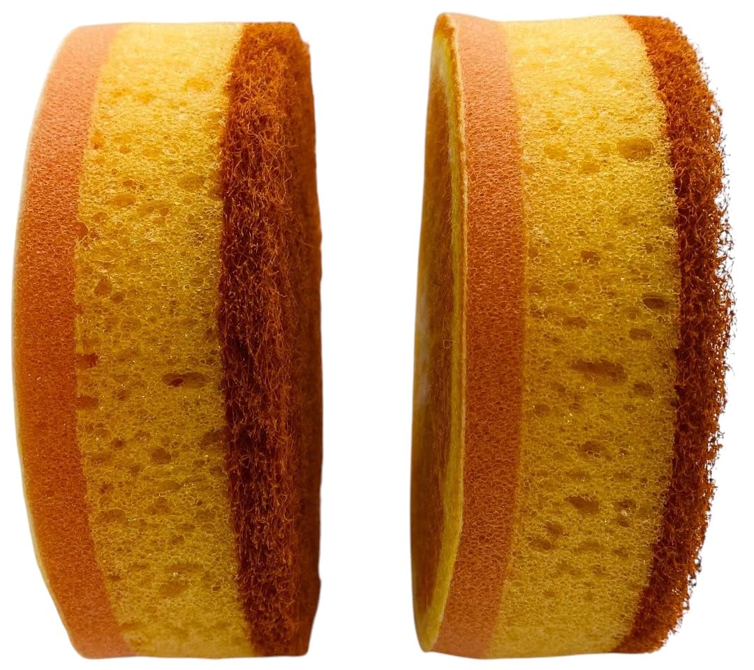 Siege 2 Sided Fruit Orange Design Sponges (2 Pk), 647