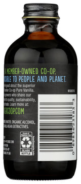 Frontier Co-op Organic Pure Vanilla Extract, 4 fl oz - For Coffee, Syrups, and Baking